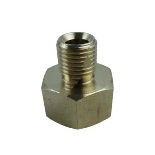 Messingadapter Mehrzweck-Kupfer-Gasarmaturen, 3/8 Zoll Innengewinde auf 1/4 Zoll Außengewinde links for Propangeräte(D) von AXVOLA