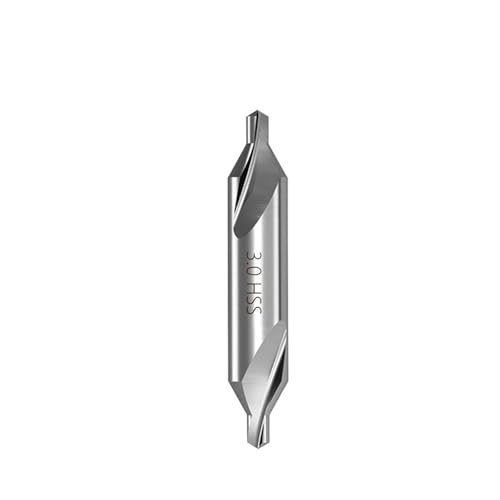 Zentrierbohrer HSS Kombinierte Zentrum Bohrer Bits 60 Grad Kern Bohrer 1,0-6,0mm Metall Bohren Werkzeuge Senker Winkel Bit(3.0mm) von AXVOLA
