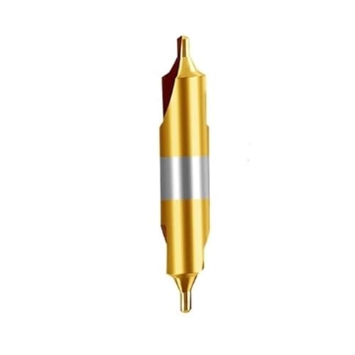 Zentrierbohrer HSS-Zentrierbohrersatz Typ A und Typ B 60-Grad-Kobalt M35-Zentrierbohrerführung aus Edelstahl 1-6 mm for Metall(A1.5 handle4,Piece1) von AXVOLA