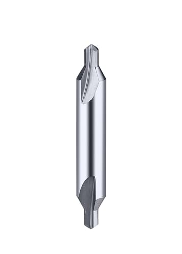 Zentrierbohrer Zentrierbohrer Hartmetall & HSS Senker Fasenlattenbohrer Form A Durchmesser 1 1,5 1,6 2 3,15 4 5 6 for Metall Aluminium(A-Carbide(1PCS),4xD8x60) von AXVOLA