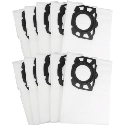 10 Pack KFI 357 Ersatz Kärcher Staubsaugerbeutel, Kärcher KWD1, KWD2, KWD3, WD3, MV3, SE4001, SE4002 Beutel, Vliesfilterbeutel, Ersatz Kärcher Staubsauger Beutel für Nass und Trockensauger, Weiß 10 Pack KFI 357 Ersatz Kärcher Staubsaugerbeutel, Kärcher KWD1, KWD2, KWD3, WD3, MV3, SE4001, SE4002 Beutel, Vliesfilterbeutel, Ersatz Kärcher Staubsauger Beutel für Nass und Trockensauger, Weiß von AXVRAV