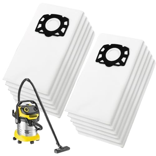 12 Stück KFI 357 Staubsaugerbeutel für Kärcher WD3/MV3//KWD1 /KWD2/KWD3/SE4001/SE4002, Kärcher Zubehör, Vliesfilterbeutelbeutel Filtertüten für Nass Trockensauger mit Kunststoffdeckscheibe 12 Stück KFI 357 Staubsaugerbeutel für Kärcher WD3/MV3//KWD1 /KWD2/KWD3/SE4001/SE4002, Kärcher Zubehör, Vliesfilterbeutelbeutel Filtertüten für Nass Trockensauger mit Kunststoffdeckscheibe von AXVRAV