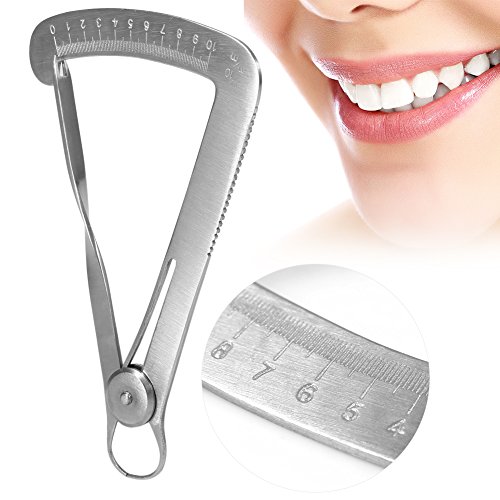 Edelstahl Zahnmessschieber, Zahnmedizinische Kronen Messgerät Tasterzirkel Chirurgische Instrument Messendes Werkzeug Zahnkalibrator von Semme