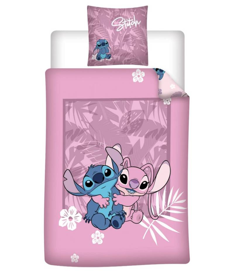 AY!Max Kinderbettwäsche Disney Lilo und Stitch Flanell Wende Bettwäsche 2tlg 135 x 200 cm, 1 teilig von AY!Max