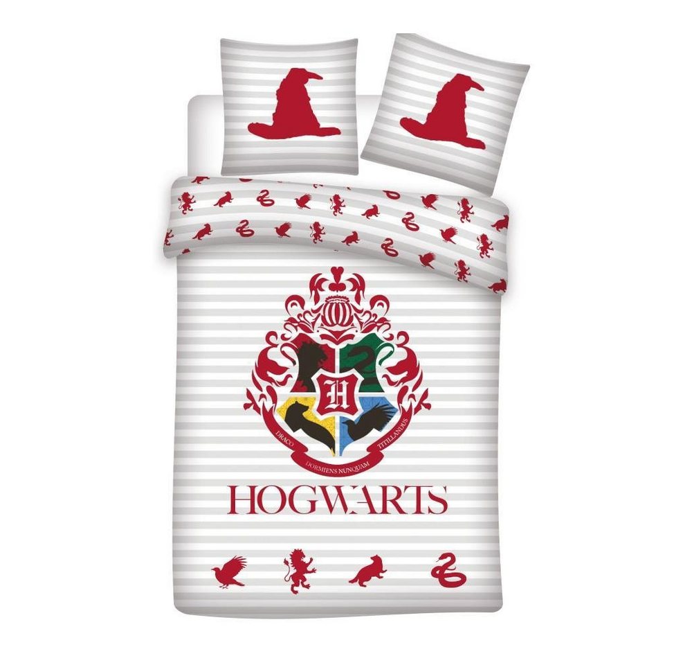 Bettwäsche Harry Potter Bettwäsche Hogwarts Wappen rot" 140x200cm, 100% Baumwoll, Harry Potter, 2 teilig" von Harry Potter