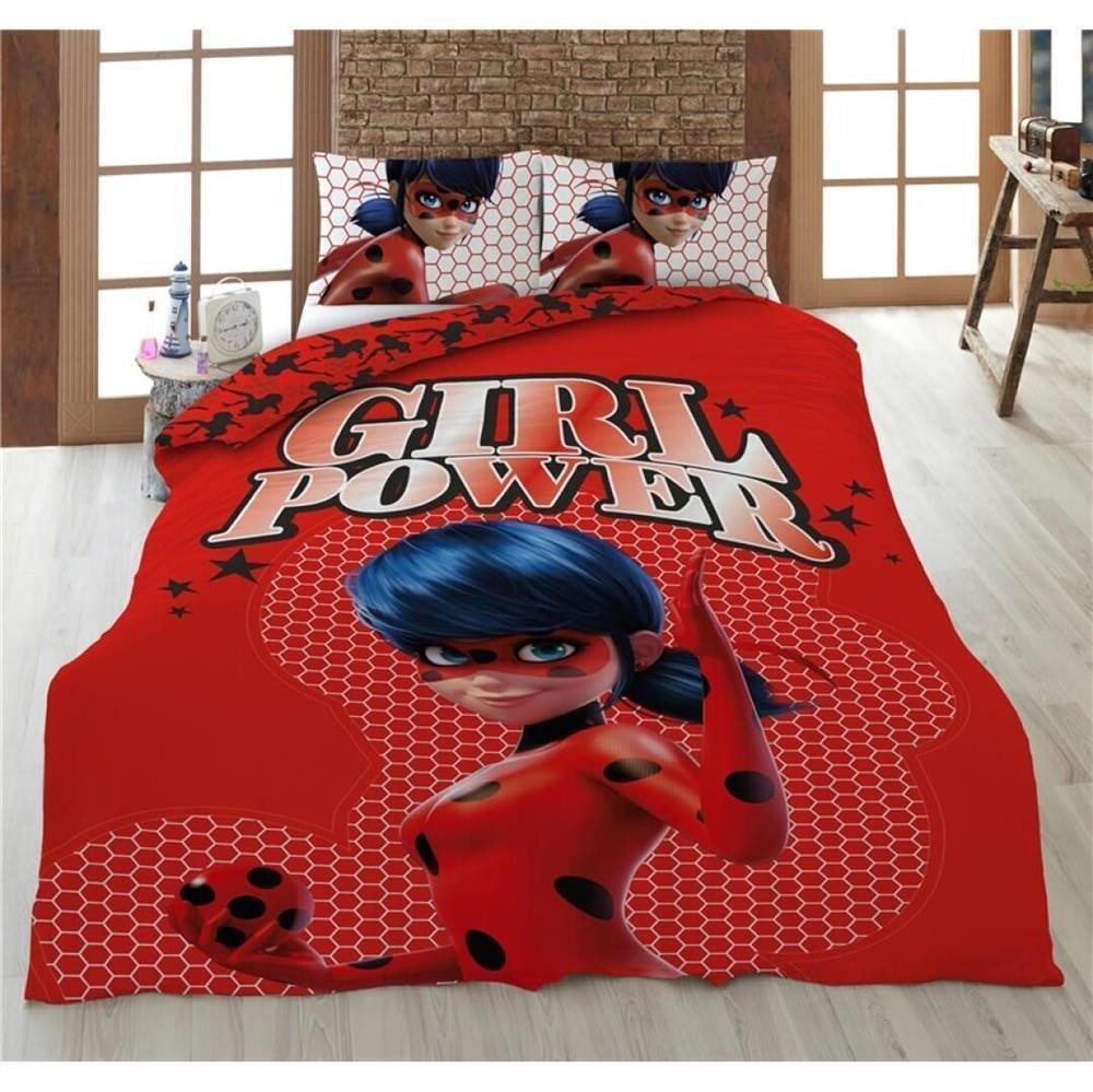 Bettwäsche Miraculous Ladybug Bettbezug Girl Power", 140x200cm, 100% Polyester, Miraculous - Ladybug, 2 teilig" von Miraculous - Ladybug