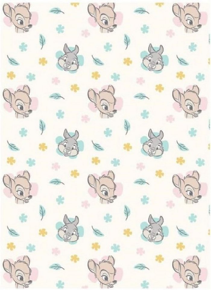 Wohndecke Disney Bambi Flauschdecke Schmusedecke Kuscheldecke 110 x 150 cm, AY!Max von AY!Max