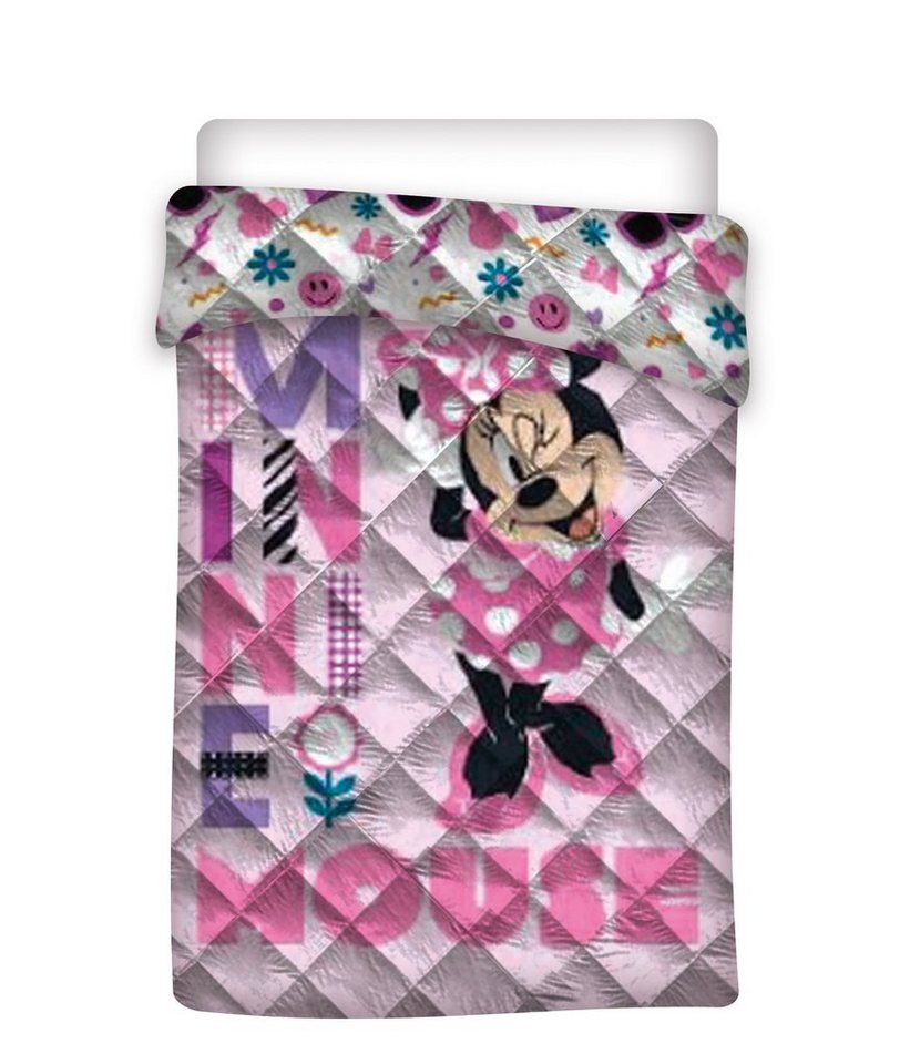 Wohndecke Minnie Mouse Steppdecke Bettdecke Decke 140 x 200 cm, AY!Max von AY!Max