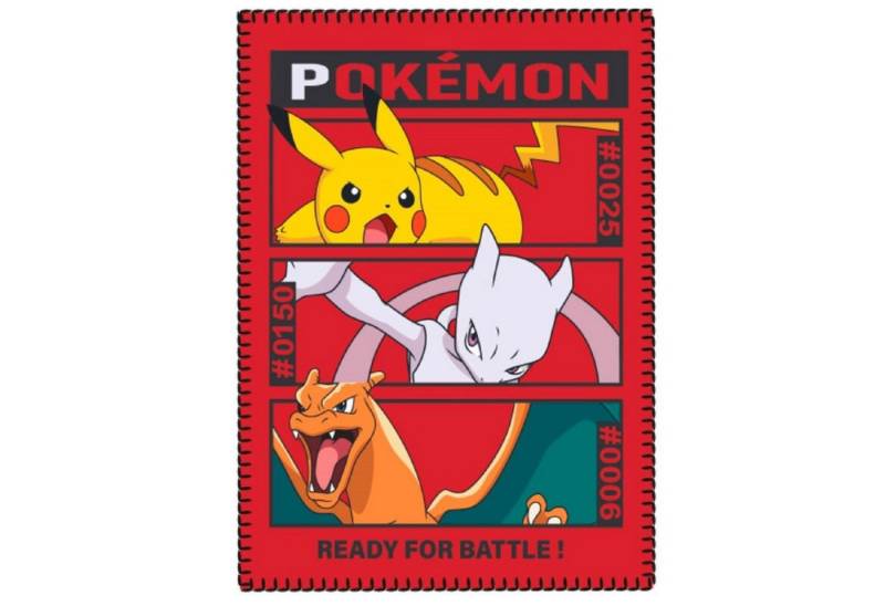Wohndecke Pokemon Fleecedecke Schmusedecke Kuscheldecke 100 x 140 cm, AY!Max von AY!Max