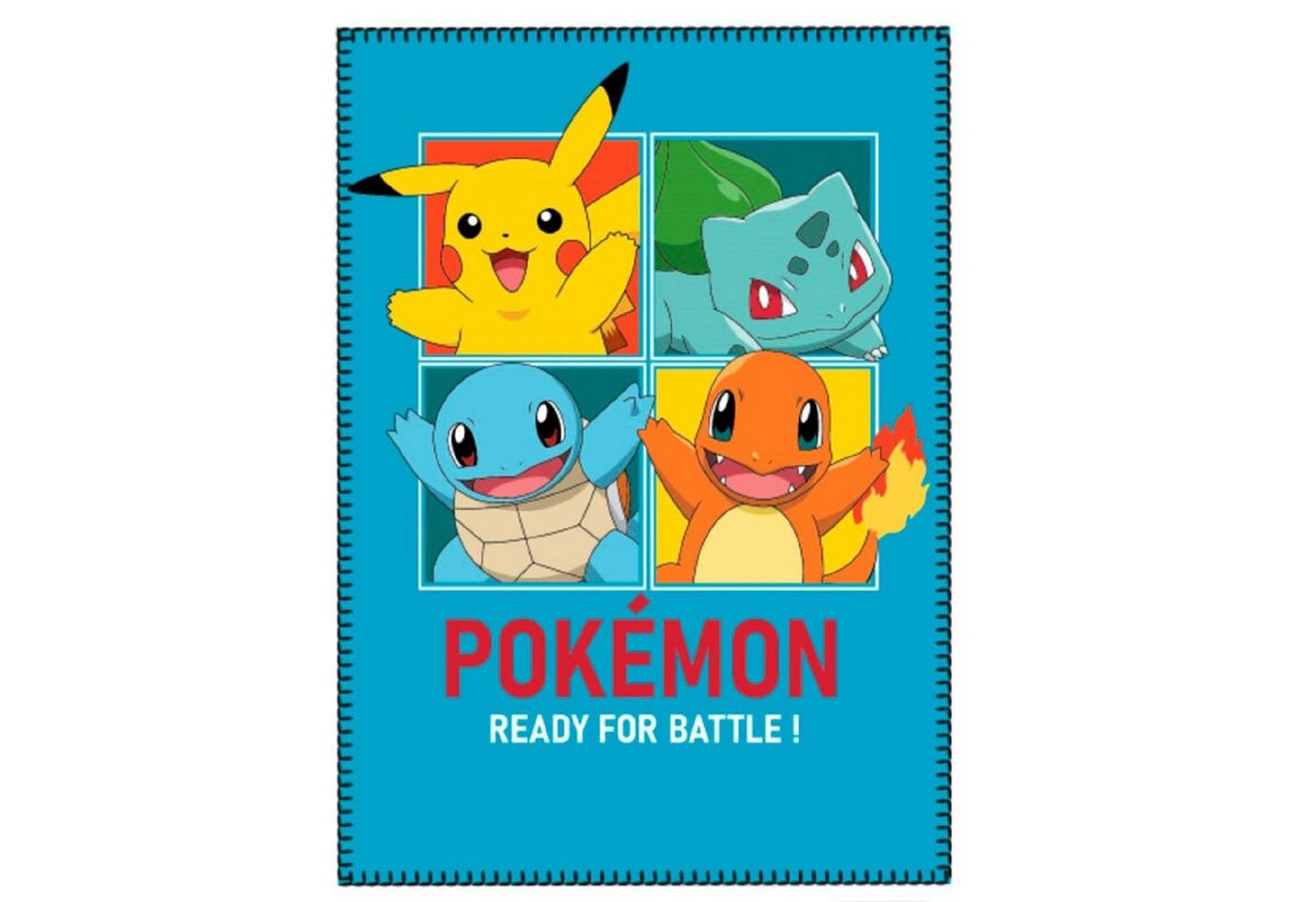 Wohndecke Pokemon Fleecedecke Schmusedecke Kuscheldecke blau 100 x 140 cm, AY!Max von AY!Max