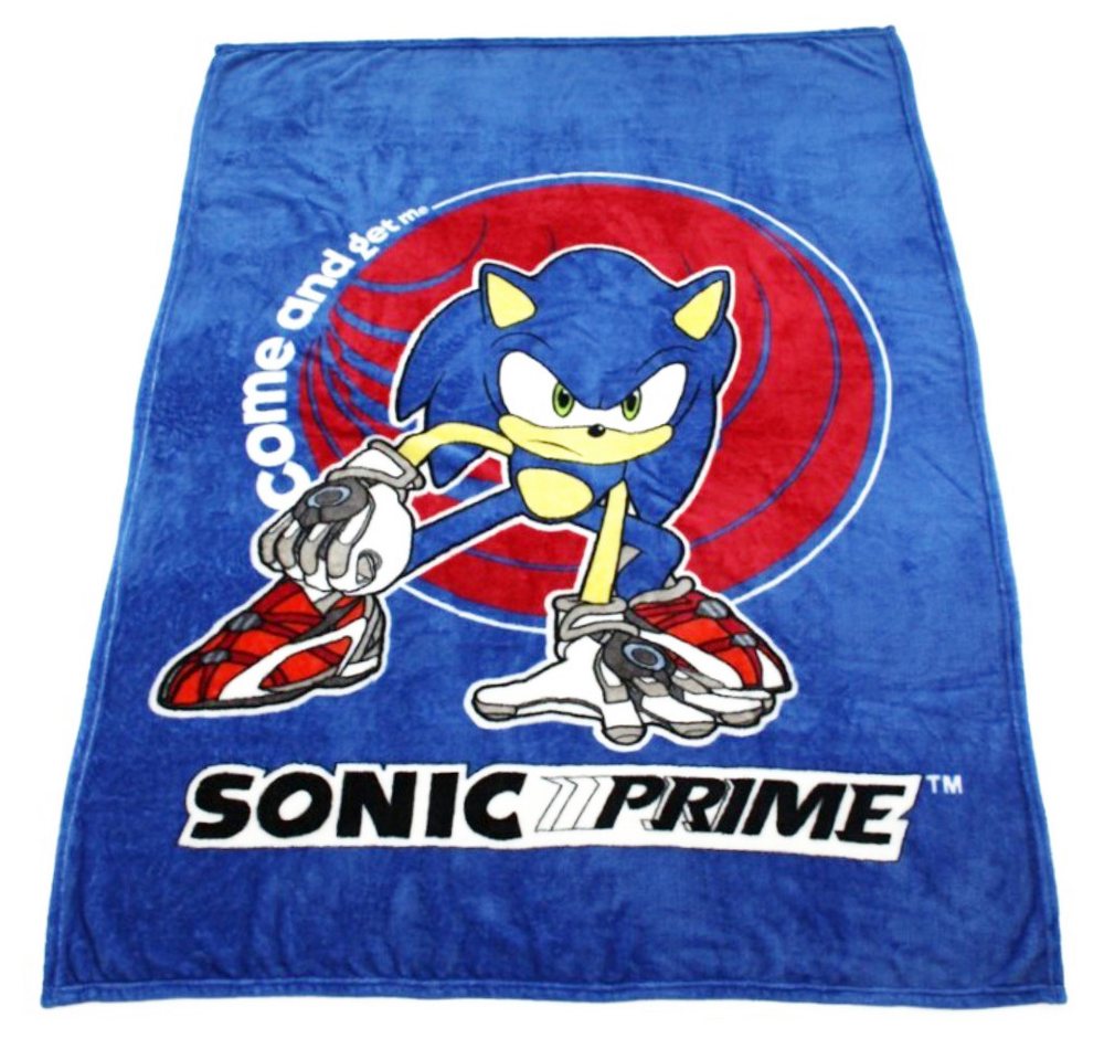 Wohndecke Sonic Prime Flanelldecke flauschige Kuscheldecke 110x150 cm, AY!Max Wohndecke Sonic Prime Flanelldecke flauschige Kuscheldecke 110x150 cm, AY!Max von AY!Max
