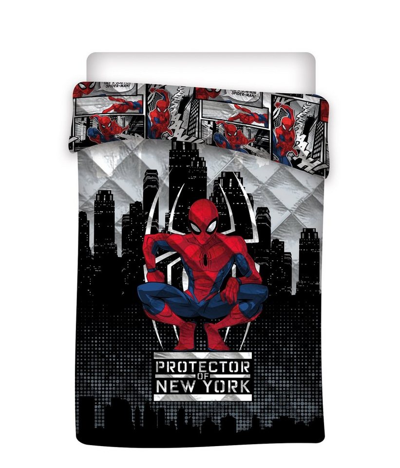 Wohndecke Spiderman Steppdecke Bettdecke Decke 140 x 200 cm, AY!Max von AY!Max