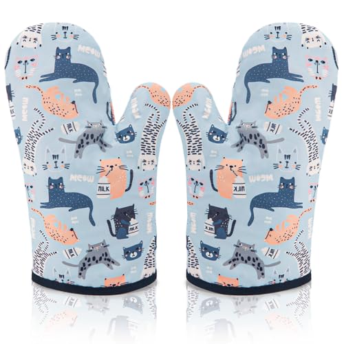 AYADA Ofenhandschuhe Katze, Topfhandschuhe Baumwolle, Topflappen Handschuh Waschbar Backhandschuhe Backofen Handschuhe Kochhandschuhe Backofenhandschuhe Küchenhandschuhe Oven Gloves Oven Mitts 2er Set AYADA Ofenhandschuhe Katze, Topfhandschuhe Baumwolle, Topflappen Handschuh Waschbar Backhandschuhe Backofen Handschuhe Kochhandschuhe Backofenhandschuhe Küchenhandschuhe Oven Gloves Oven Mitts 2er Set von AYADA