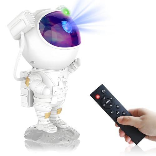 Astronaut LED Sternenhimmel Projektor Kinder, Galaxy Projector Lampe Nachtlicht Sternenhimmel Star Spacebuddy Projector Baby Sternhimmel Led-Projektor Sternenprojektor Planetarium Universum Projektor von AYAMAYA