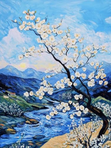 AYAOYANGGO Kreuzstich Stickpackungen Blumenbaumlandschaft Ölgemälde Kreuzstich-Sets Zum Selbermachen,Sticksets Mit Einfachen Mustern Für Erwachsene Und Anfänger,Geschenke 11CT 40x50cm AYAOYANGGO Kreuzstich Stickpackungen Blumenbaumlandschaft Ölgemälde Kreuzstich-Sets Zum Selbermachen,Sticksets Mit Einfachen Mustern Für Erwachsene Und Anfänger,Geschenke 11CT 40x50cm von AYAOYANGGO
