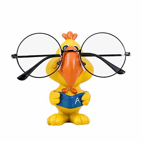 AYAROS Niedlicher Tier-Brillenhalter, lustige Ente, Sonnenbrillenständer, Kunstharz, kreative Brillenhalter, Regal, Zuhause, Büro, Schreibtisch, Dekoration, Geschenk für Kinder von AYAROS