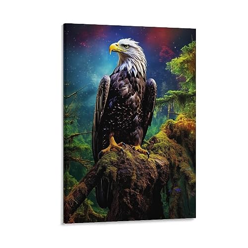 Natur Adler Kunst Poster Drucke American Style Fantasy Sky Coole Tier Mode Leinwand Wanddekoration Kunstwerk für Home Office von AYAROS