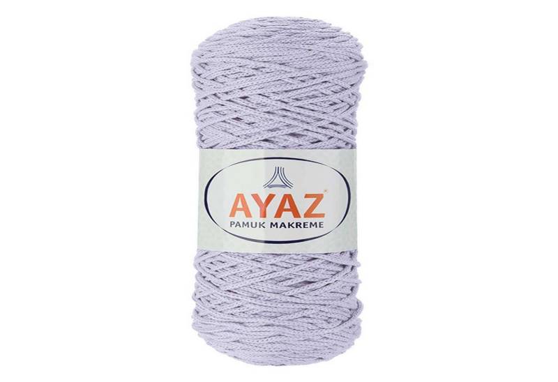 AYAZ 4 x 250g Strickgarn Pamuk Makrame Häkelwolle, 2036 flieder von AYAZ