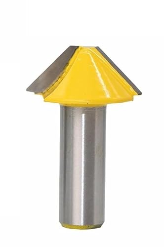 1 stück 12mm 1/2 Vhm V-form Zapfenschneidbits Messer flachboden Fräser Fräser for Holztür Fenster MC03150(12mm shank) von AYAZER