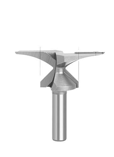 1PC 1/4 Griff 1/2 Arc Integrierte Messer 2 Kanten, 3 Mit Nähten Holzbearbeitung Fräser Schneiden Werkzeug(12.7mm 2 Blades R50) von AYAZER