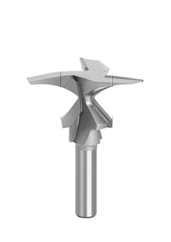 1PC 1/4 Griff 1/2 Arc Integrierte Messer 2 Kanten, 3 Mit Nähten Holzbearbeitung Fräser Schneiden Werkzeug(12.7mm 3 Blades R50) von AYAZER
