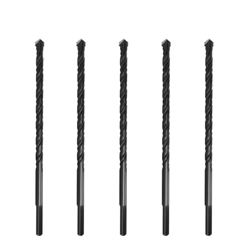6 8 10 12mm schwarz verlängern Multi-funktionale Glas Bohrer Dreieck Bits Keramik Fliesen Beton Ziegel Metall Edelstahl stahl Holz(8mm 5pcs) von AYAZER