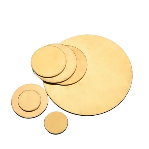 H62 Brass Disc (Gasket) - 2-6mm Thickness, 10-300mm Diameter (Laser Cutting Available, Note Surface Scratches)(2x55mm 1pcs) von AYAZER