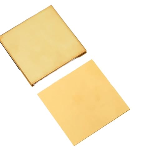 H62 Messingplatte - 0,3-6 mm Dicke, 50 × 50-300 × 300 mm Größen für Laserschneiden/CNC & DIY Modell(2x200x200mm 1Pcs) von AYAZER
