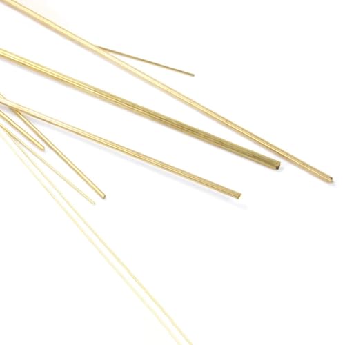 H62 Runde Messingstange - 0,8-80mm Durchmesser, 200/500mm Länge für DIY Modellbau und Metallbearbeitung(8x500mm 1Pcs) von AYAZER