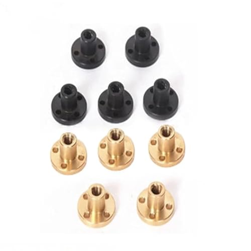 Hochpräzise Trapezgewindespindel Typ T, Edelstahl, T6*12/T6*6/T6*4/T6*2/T6*1, große Gewindespindeln, Länge 100–1000 mm, CNC-Teile(WHITE,400mm) von AYAZER