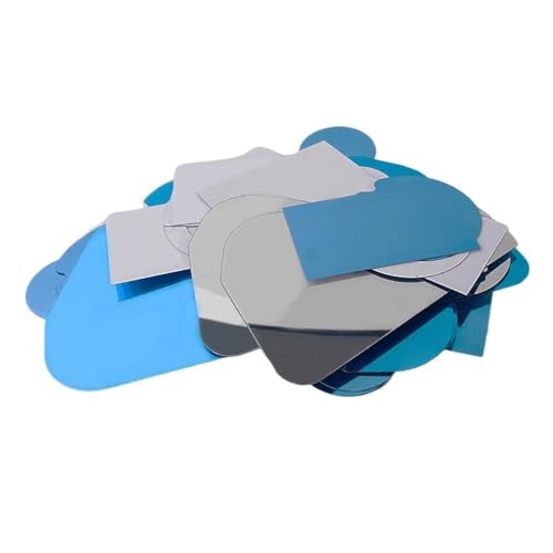 Hochreflektierendes Aluminiumblech mit 95% Spiegeloberfläche – 0,3/0,4 mm Dicke, Größen 100 × 100–300 × 400 mm for Heimwerker und Beleuchtung(100x100x0.4mm 5pcs) von AYAZER