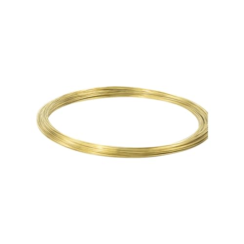 Massiver H62-Messingdraht – 0,3–5 mm Durchmesser, 1/5/10 m Länge for Perlenarbeiten und Heimwerkerarbeiten(1.2mmx5meters) von AYAZER