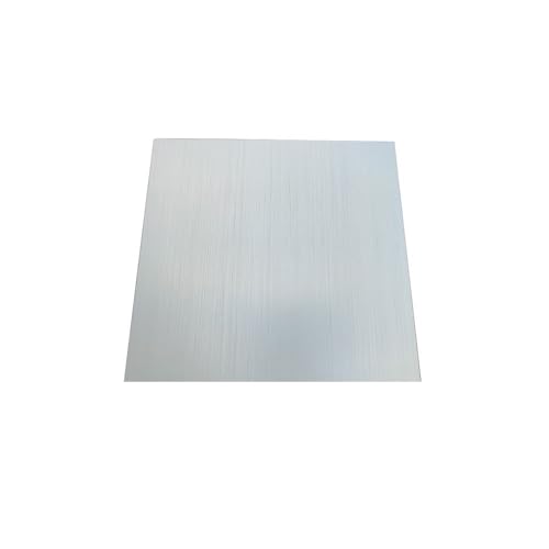 Silber gebürstete, eloxierte Platte aus Aluminiumlegierung 5052 – 0,5–2 mm dick, Größen 100 x 100/200 x 200/200 x 300/300 x 300 mm(200X200X0.5mm 5PCS) von AYAZER