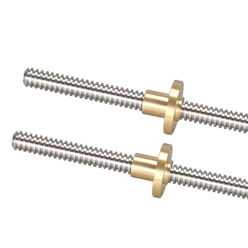 T18 * 4 Gewinde T-förmige Schraube Gravur Maschine Edelstahl Mit Kupfer Mutter Pitch 2MM(1PC T18-4,900mm) von AYAZER