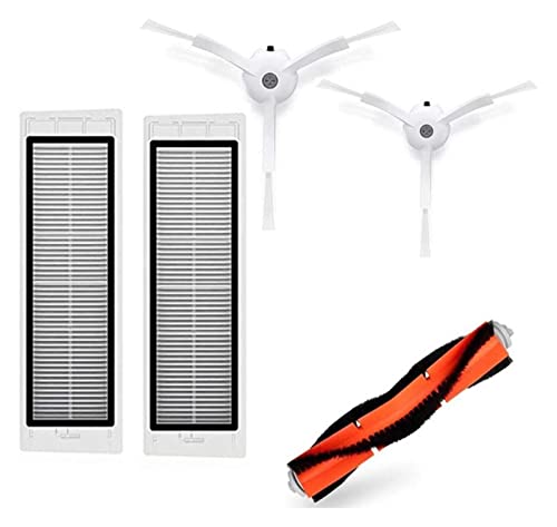 AYBAL Waschbares Zubehör Kompatibel mit Xiaomi Roborock Xiaowa E20 E202 E202-00 E202-02 Staubsaugerroboter Seitenbürste Hauptfilter Moppfilter (Color : A) von AYBAL
