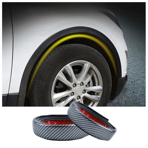 AYBEN 2 Stück Auto Radlauf Schutz, für BMW 5 Series F10 F11 F18 Auto Radabdeckung Kotflügel Verbreiterung, Auto Augenbrauen Schutz Streifen,B Carbon von AYBEN