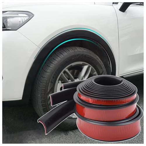 AYBEN 2 Stück Auto Radlauf Schutz, für VW Golf 5/6 Plus 2005-2013 Auto Radabdeckung Kotflügel Verbreiterung, Auto Augenbrauen Schutz Streifen,A Black von AYBEN