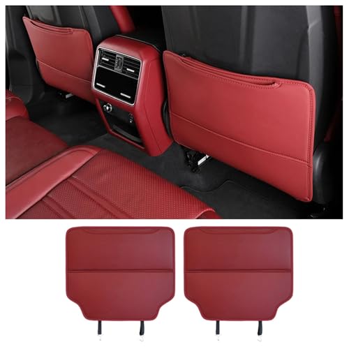 AYBEN Auto Rücksitz Anti Kick Pad, für Cupra Ateca/Born/Formentor/Leon/TCR/E-TCR Autositz Rücksitz Schoner Wasserdicht Auto Rücksitz Schutzpolster mit Tasche,C Red von AYBEN