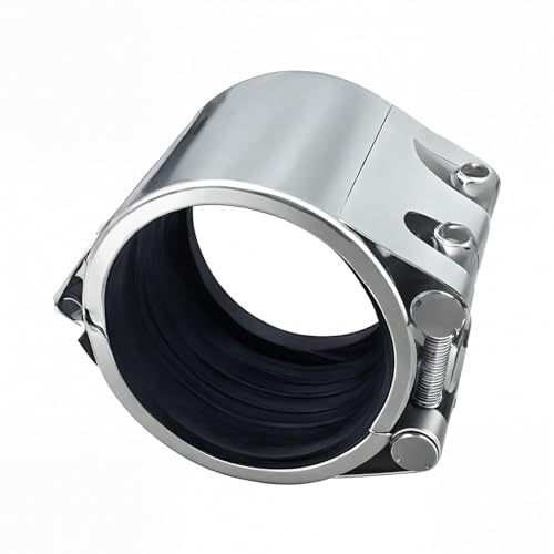 AYCWJZM Rohrreparaturschelle, Leckversiegelung, Notfall-Rohrreparatur-Set für Kunststoff- und Metallrohre (158 mm-161 mm), Silber von AYCWJZM