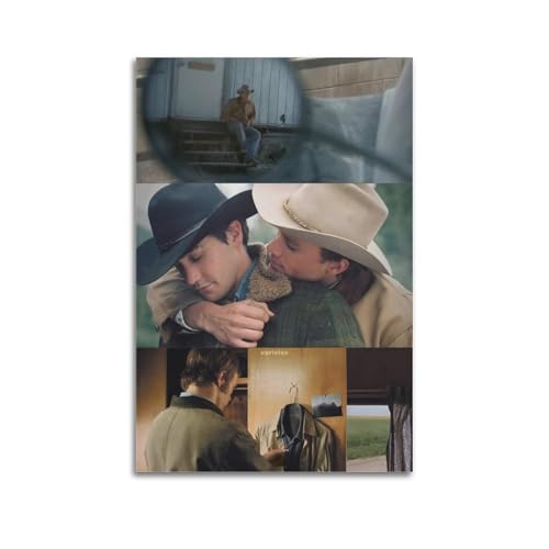 AYERWAENN Brokeback Mountain Poster, ästhetische Wandkunst, Leinwand, Vintage-Poster, dekoratives Gemälde, Wohnzimmer, Schlafzimmer, Dekoration, 20 x 30 cm, ungerahmter Stil von AYERWAENN