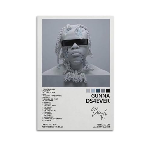 AYERWAENN Gunna Poster Ds4ever Poster, ästhetische Wandkunst, Leinwand, Vintage-Poster, dekoratives Gemälde, Wohnzimmer, Schlafzimmer, Dekoration, 20 x 30 cm, ungerahmter Stil AYERWAENN Gunna Poster Ds4ever Poster, ästhetische Wandkunst, Leinwand, Vintage-Poster, dekoratives Gemälde, Wohnzimmer, Schlafzimmer, Dekoration, 20 x 30 cm, ungerahmter Stil von AYERWAENN