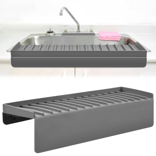 AYESY Spülbeckenmatte, Silikon Spülbecken Kantenschutz, Spritzschutz, 5° Upgrade Multifunktions Spülbecken Zubehör, Spritzschutz für Badewannenspüle, Arbeitsplattenschutz für Küchenspüle AYESY Spülbeckenmatte, Silikon Spülbecken Kantenschutz, Spritzschutz, 5° Upgrade Multifunktions Spülbecken Zubehör, Spritzschutz für Badewannenspüle, Arbeitsplattenschutz für Küchenspüle von AYESY