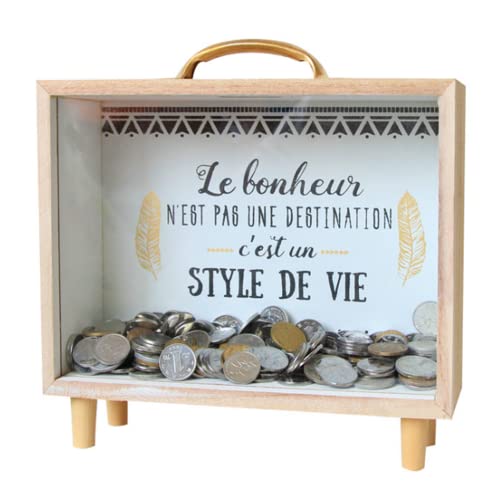 Spardose Sparbüchse Bilderrahmen mit transparenter Sparschwein Frontscheibe Sparbüchse Wooden Money Box for Girl Boy lustige Geschenke zum Geburtstag Cash to Birthday (A hellgelb) Spardose Sparbüchse Bilderrahmen mit transparenter Sparschwein Frontscheibe Sparbüchse Wooden Money Box for Girl Boy lustige Geschenke zum Geburtstag Cash to Birthday (A hellgelb) von AYGCI