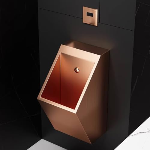 AYHARYLH Kleines Urinal Aus Edelstahl,Kommerzielles Spül-Urinal,Pour Salle De Bain, Garage Pour Adultes(Pink) von AYHARYLH