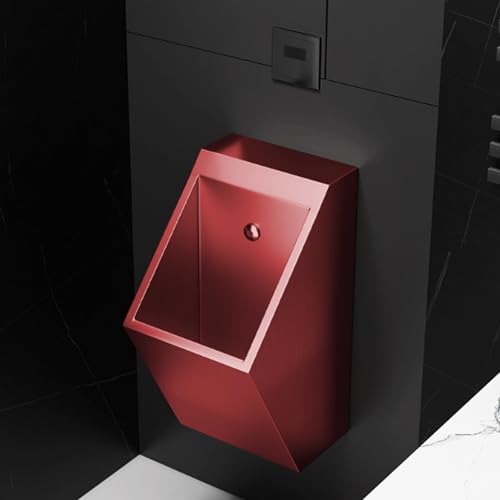 AYHARYLH Kleines Urinal Aus Edelstahl,Kommerzielles Spül-Urinal,Pour Salle De Bain, Garage Pour Adultes(Rosso) von AYHARYLH