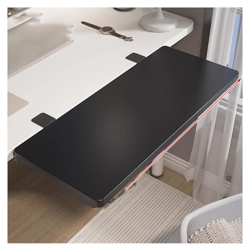 AYHARYLH Schreibtisch Erweiterung, Ergonomische Schreibtischverlängerung, Horizontale Ausrichtung, Computer-Desktop-Tischverlängerung Für Arbeitszimmer Und Büro(Nero,L80*W24cm) von AYHARYLH