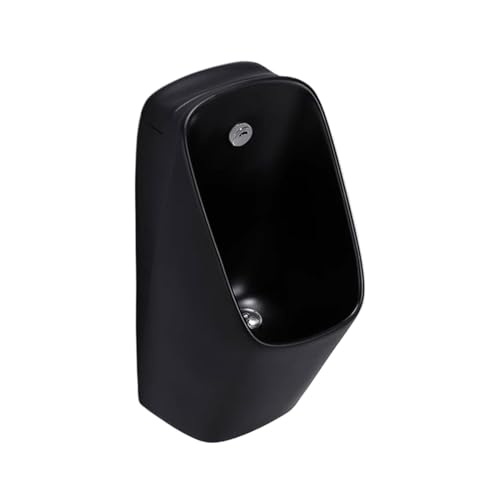 AYHARYLH Urinal Muraux Pour Hommes, Haushalts-/Gewerbebereich-Urinal Weißes/schwarzes Urinal Für Toiletten/Baustellen/Fabriken(Nero) von AYHARYLH