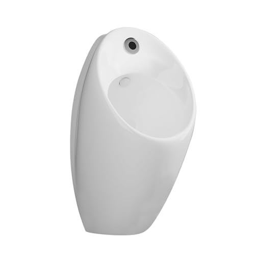 AYHARYLH Urinale Kuchen Für Männer Badezimmer, Keramik-Urinal Mit Waschbecken Und Automatischem Sensorhahn, Wandmontiertes Urinal(Wit) von AYHARYLH
