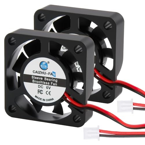 2 Stück Lüfter leise USB DC 5 V 40 mm, 4010 Mini-Lüfter, leise, mit 30 cm Kabel, 0,75 W, ideal für 3D-Drucker, elektronische Geräte von AYHYHLJZJ