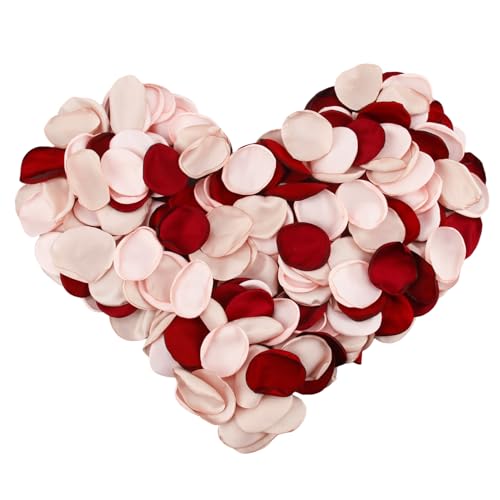210 Rosenblätter aus Seide für Hochzeit, hochwertige Rosenblätter, wiederverwendbar und handgefertigt, perfekt für Dekoration, Junggesellinnenabschiede, Blumenarrangements und c 210 Rosenblätter aus Seide für Hochzeit, hochwertige Rosenblätter, wiederverwendbar und handgefertigt, perfekt für Dekoration, Junggesellinnenabschiede, Blumenarrangements und c von AYHYHLJZJ